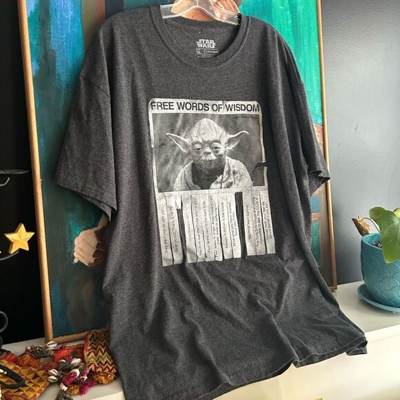Star Wars Gray Yoda Wisdom Tee XL - Picture 14 of 15